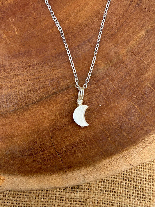 Mother of Pearl Moon - Silver