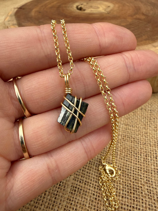 Green Tourmaline - Gold