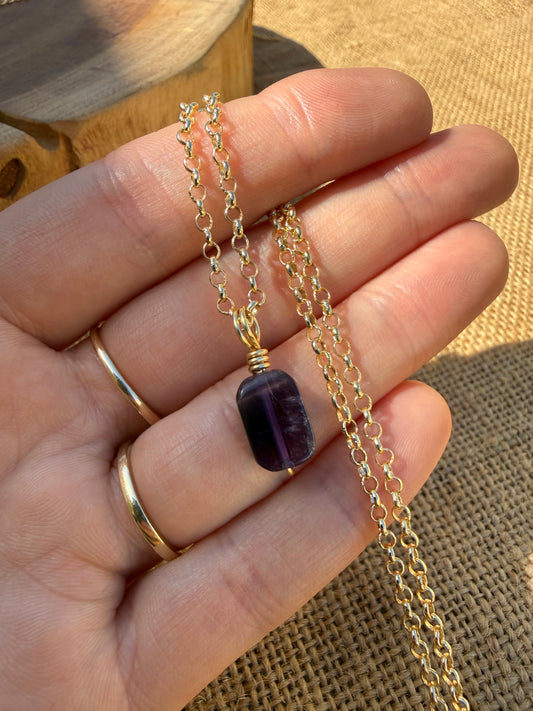 Amethyst Mini - Gold