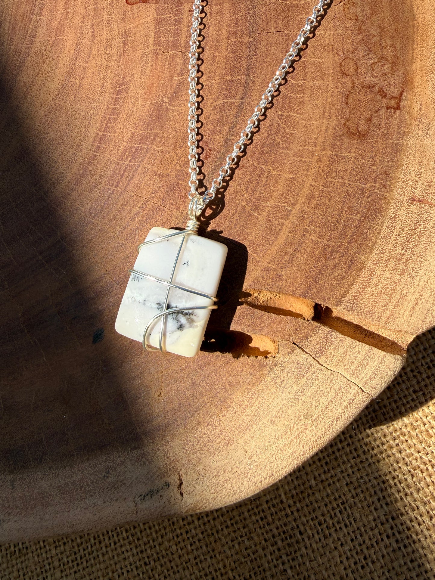 Dendritic Opal - Silver