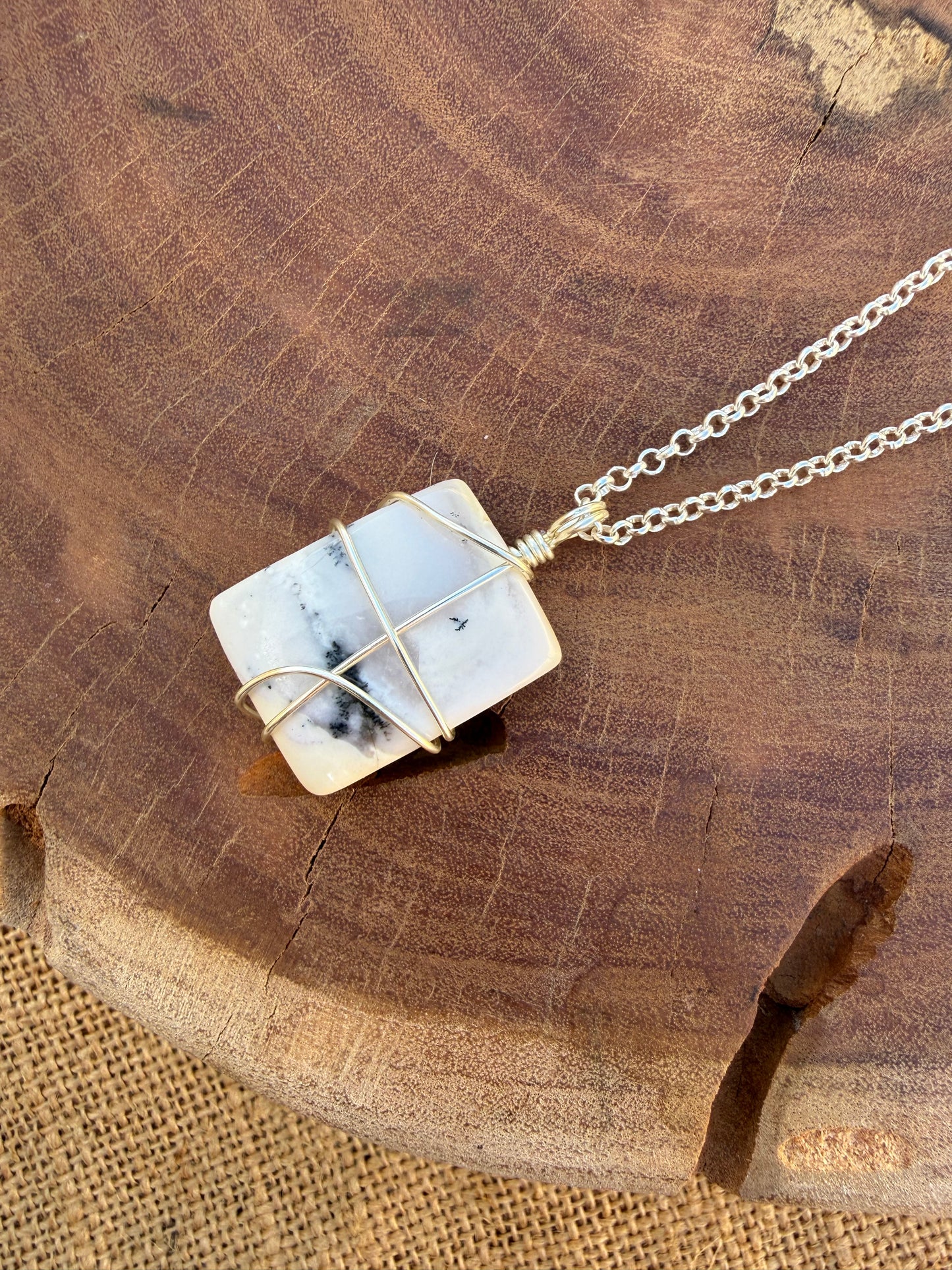 Dendritic Opal - Silver